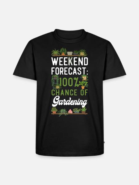 Plant Lover Gardening Weekend - Men's Premium Organic T-Shirt - black