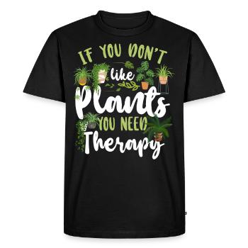Jardinage amateur de plantes si vous ne le faites pas - T-shirt Premium bio Homme - noir - Devant - Nico (187cm)