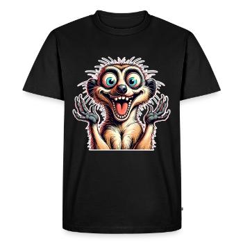 Suricate - T-shirt Premium bio Homme - noir - Devant - Nico (187cm)