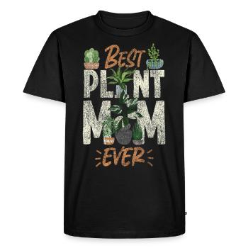 Amoureux des plantes Jardinage Maman Best - T-shirt Premium bio Homme - noir - Devant - Nico (187cm)