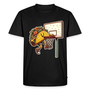 Taco Basketball Tacos - T-shirt Premium bio Homme - noir - Devant - Nico (187cm)