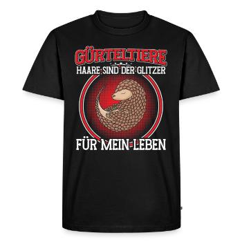 Cheveux de tatou disant tatou géant - T-shirt Premium bio Homme - noir - Devant - Nico (187cm)