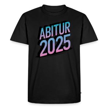 Abitur 2025 – Colour gradient - Men's Premium Organic T-Shirt - black - Front - Nico (187cm)