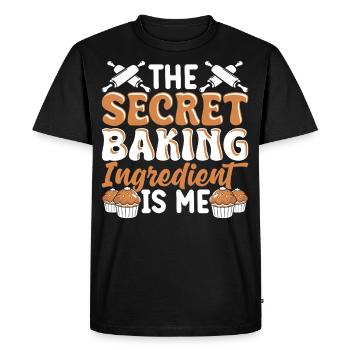 Boulangerie Boulangerie Boulangerie - T-shirt Premium bio Homme - noir - Devant - Nico (187cm)