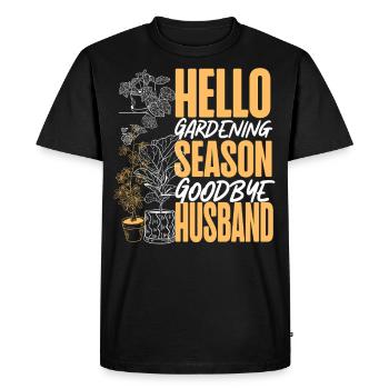 Plant Lover Gardening Husband Wife - Men's Premium Organic T-Shirt - black - Front - Nico (187cm)