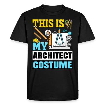 Architect - Men's Premium Organic T-Shirt - black - Front - Nico (187cm)