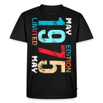 Legend 1975 50th Birthday Gifts for Men Women 50 Y - T-shirt Premium bio Homme - noir - Devant - Nico (187cm)