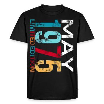 Legend 1975 50th Birthday Gifts for Men Women 50 Y - T-shirt Premium bio Homme - noir - Devant - Nico (187cm)