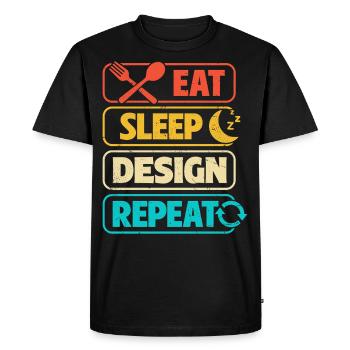 Architect - Men's Premium Organic T-Shirt - black - Front - Nico (187cm)
