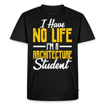 Architect - Men's Premium Organic T-Shirt - black - Front - Nico (187cm)