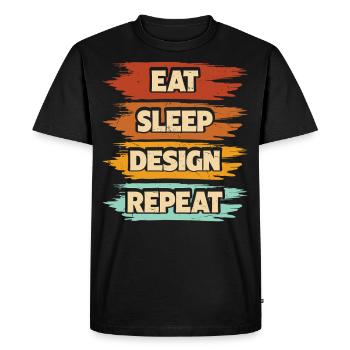 Architect - Men's Premium Organic T-Shirt - black - Front - Nico (187cm)