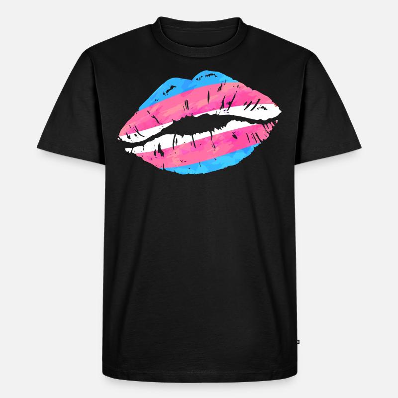 Transgender Trans LGBT Pride - Männer Premium Bio T-Shirt - Schwarz
