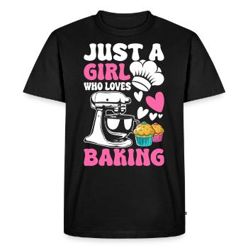 Boulangerie Boulangerie Boulangerie - T-shirt Premium bio Homme - noir - Devant - Nico (187cm)