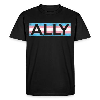 Transgender Trans LGBT Pride - Men's Premium Organic T-Shirt - black - Front - Nico (187cm)