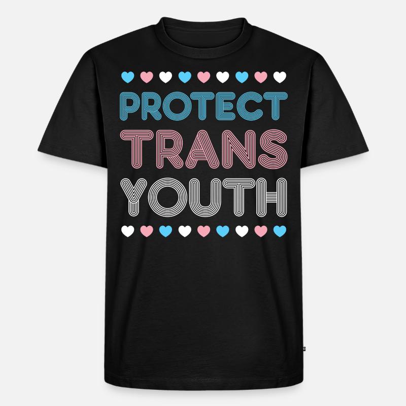 Transgender Trans LGBT Pride - Männer Premium Bio T-Shirt - Schwarz