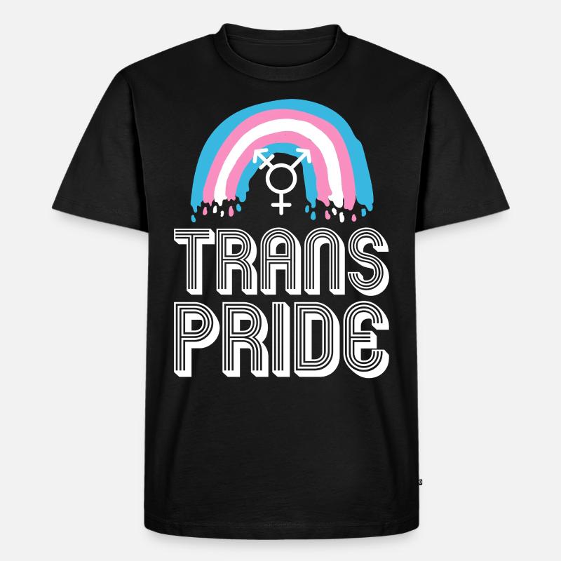 Transgender Trans LGBT Pride - Männer Premium Bio T-Shirt - Schwarz