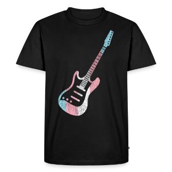 Fierté LGBT transgenre - T-shirt Premium bio Homme - noir - Devant - Nico (187cm)