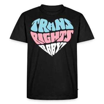 Transgender Trans LGBT Pride - Men's Premium Organic T-Shirt - black - Front - Nico (187cm)