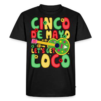 Cinco De Mayo - Men's Premium Organic T-Shirt - black - Front - Nico (187cm)