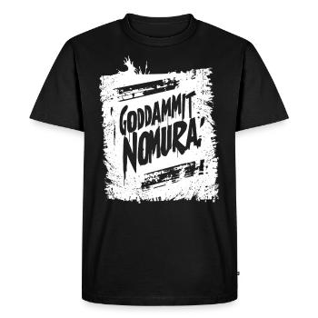 Goddammit Nomura – Graffiti Design - Men's Premium Organic T-Shirt - black - Front - Nico (187cm)