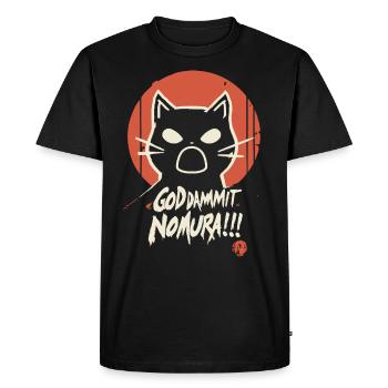 Goddammit Nomura – Cat Design - Men's Premium Organic T-Shirt - black - Front - Nico (187cm)