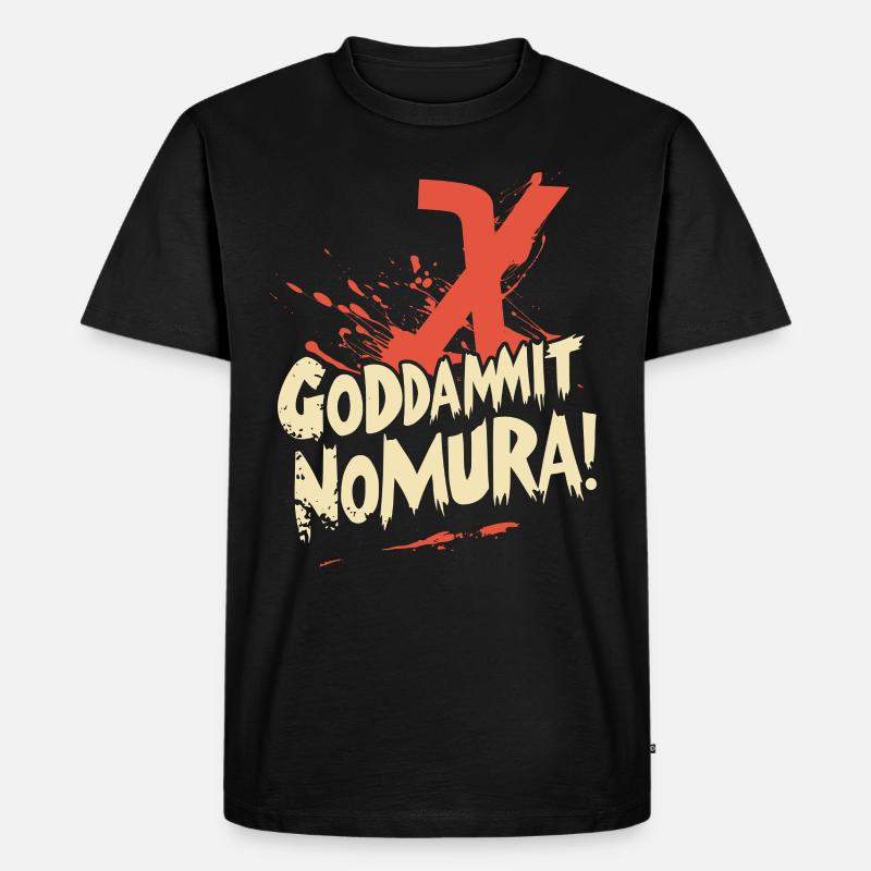 Goddammit Nomura – X Design - Männer Premium Bio T-Shirt - Schwarz