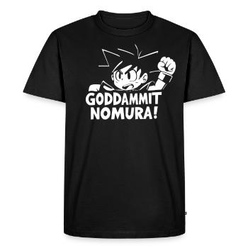 Goddammit Nomura – Chibi Design - Men's Premium Organic T-Shirt - black - Front - Nico (187cm)