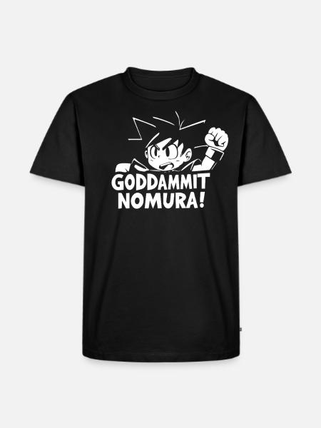 Goddammit Nomura – Chibi Design - Men's Premium Organic T-Shirt - black