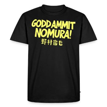 Goddammit Nomura – Design japonais - T-shirt Premium bio Homme - noir - Devant - Nico (187cm)