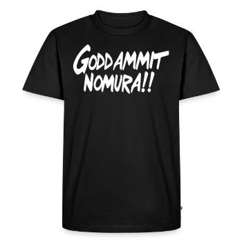 Goddammit Nomura – Conception simple - T-shirt Premium bio Homme - noir - Devant - Nico (187cm)
