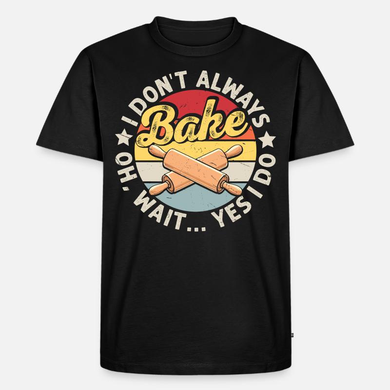 Backen - Männer Premium Bio T-Shirt - Schwarz