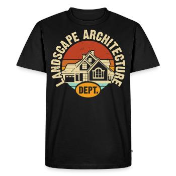 Architecte - T-shirt Premium bio Homme - noir - Devant - Nico (187cm)