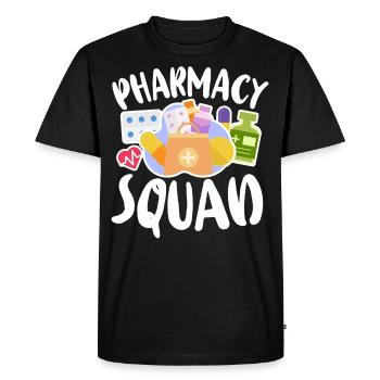 Pharmacy Tech Technician - Men's Premium Organic T-Shirt - black - Front - Nico (187cm)
