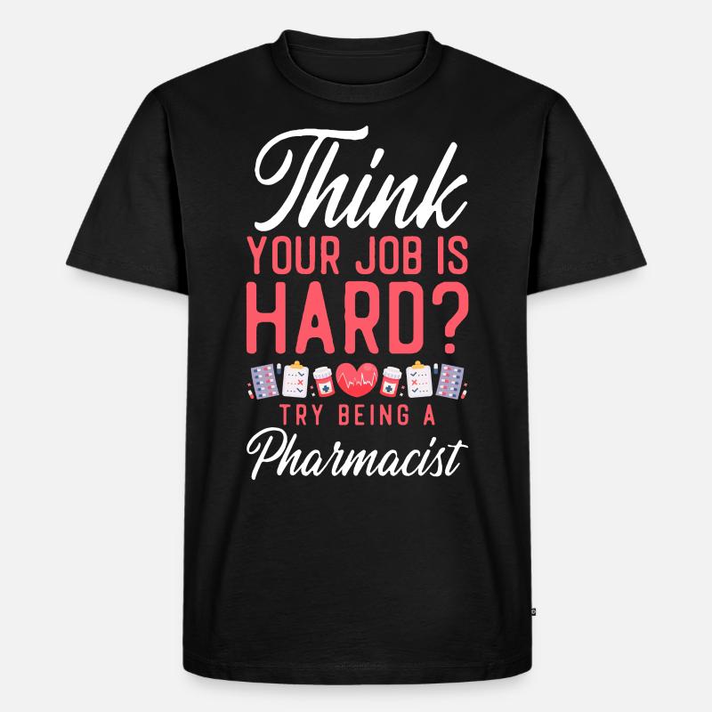 Pharmacy Tech Technician - Männer Premium Bio T-Shirt - Schwarz