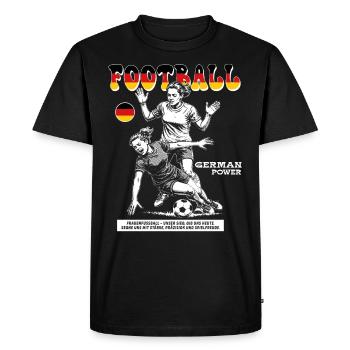 Maillot de footballeur de l’Allemagne : Faute avec annonce - T-shirt Premium bio Homme - noir - Devant - Nico (187cm)
