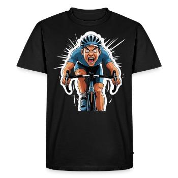 Cycliste Vélo de route Vélo de route Vélo de route - T-shirt Premium bio Homme - noir - Devant - Nico (187cm)