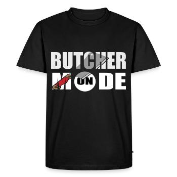 Butcher Butcher Butcher - Men's Premium Organic T-Shirt - black - Front - Nico (187cm)