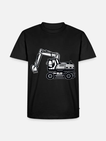 Bagger - Männer Premium Bio T-Shirt - Schwarz