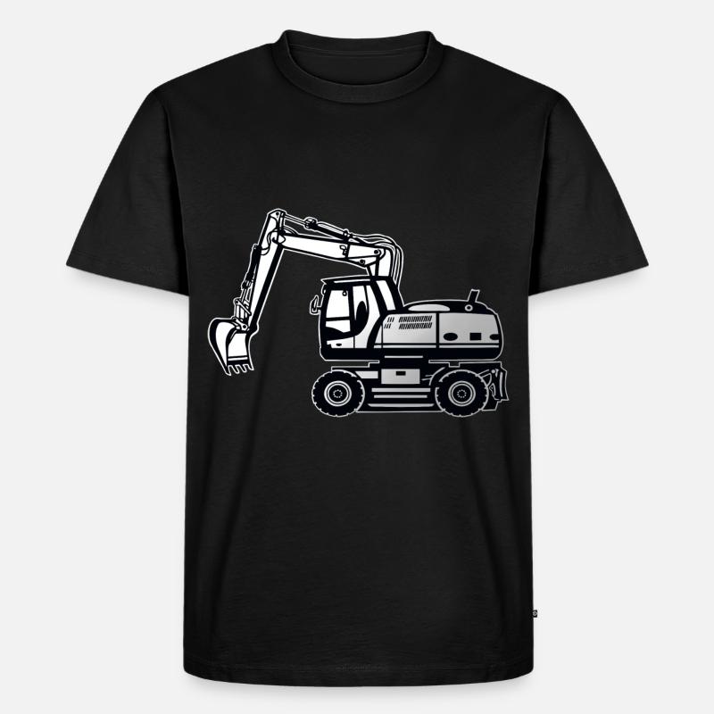 Bagger - Männer Premium Bio T-Shirt - Schwarz