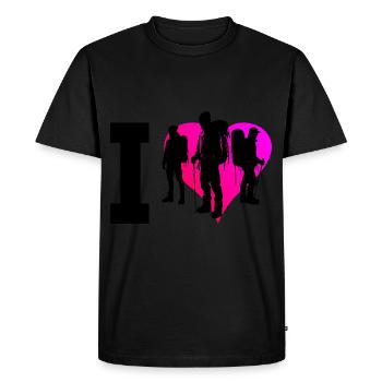 Escalade Homme Bloc Grimpeur de bloc - T-shirt Premium bio Homme - noir - Devant - Nico (187cm)