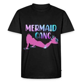 Gang de sirènes - T-shirt Premium bio Homme - noir - Devant - Nico (187cm)