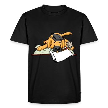 Étude des étudiants canins Université Abi - T-shirt Premium bio Homme - noir - Devant - Nico (187cm)