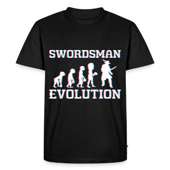 Guerrier Kenjutsu Saber Combat - T-shirt Premium bio Homme - noir - Devant - Nico (187cm)