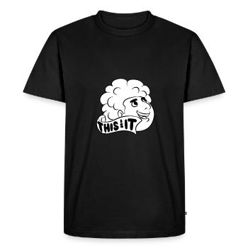 C’est ça - T-shirt Premium bio Homme - noir - Devant - Nico (187cm)