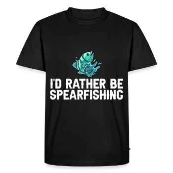 Pêche sous-marine Pêcheurs au harpon Pêcheurs au harpon - T-shirt Premium bio Homme - noir - Devant - Nico (187cm)