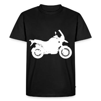 Moto Lifestyle / Moto / Moto motard - T-shirt Premium bio Homme - noir - Devant - Nico (187cm)