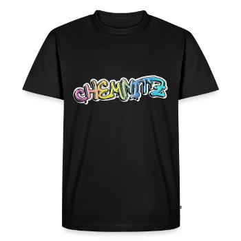 Chemnitz Allemagne Ville Graffiti Spray Sprayer - T-shirt Premium bio Homme - noir - Devant - Nico (187cm)