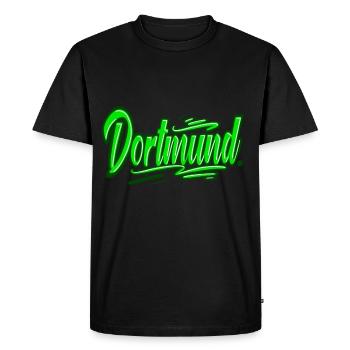 Dortmund - Men's Premium Organic T-Shirt - black - Front - Nico (187cm)