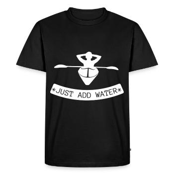 Il suffit d’ajouter un t-shirt de kayak d’eau - T-shirt Premium bio Homme - noir - Devant - Nico (187cm)