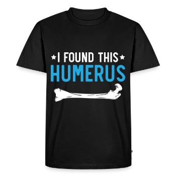 I found this humerus Forensic - Men's Premium Organic T-Shirt - black - Front - Nico (187cm)